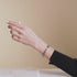 Schwarz | 925er Sterlingsilber | Armband mit bösem Blick und Kristall